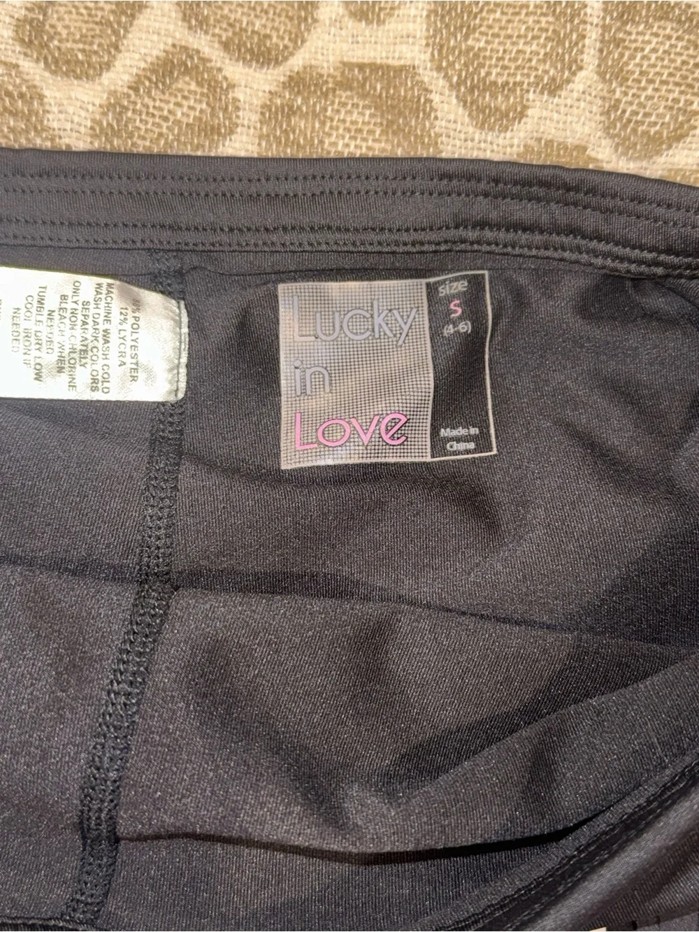 Lucky in Love Black Athletic Mini Skirt with White Fringe - Picture 5 of 5